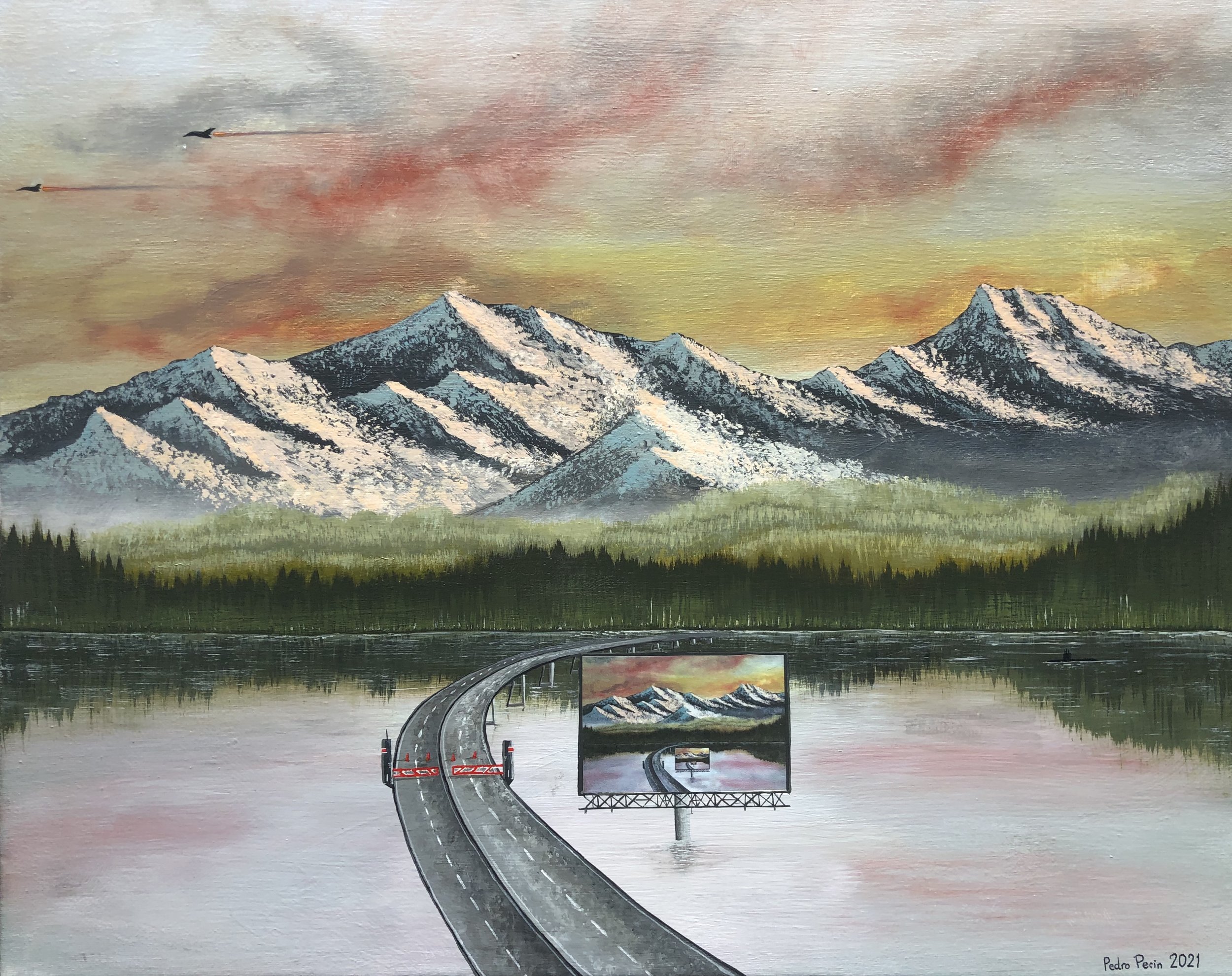 Dead End - 07/2021 - 16" x 20" (40.6 cm x 50.8 cm)